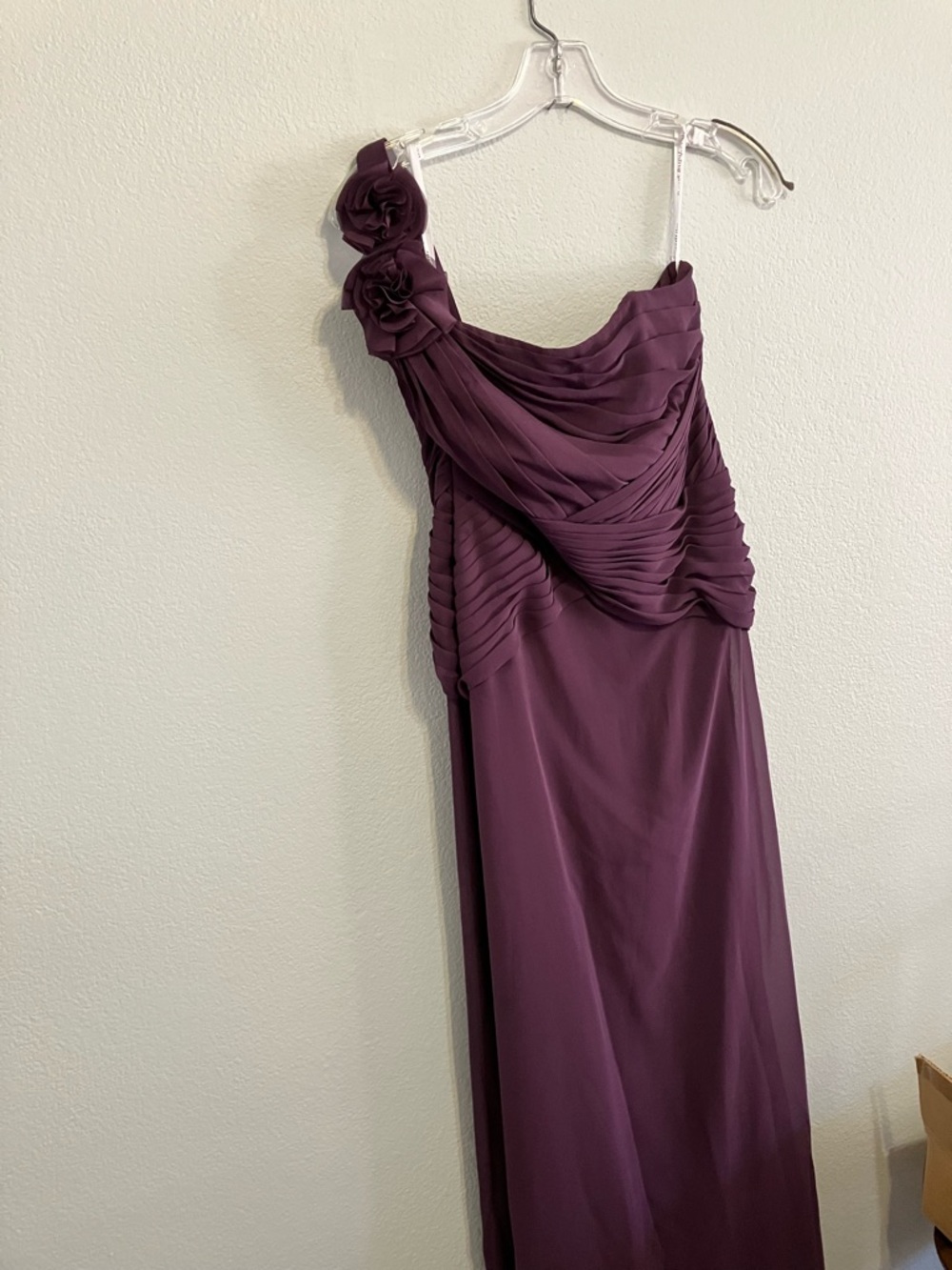 Plum Bridesmaid Dress From David’s Bridal